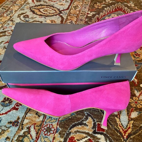 Vince Camuto Margie Pump Mulberry Pink Size 8.5 - Picture 3 of 11